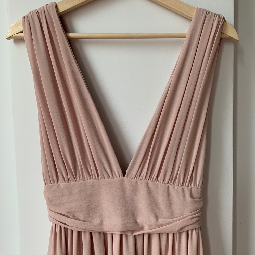 Lulu’s blush maxi dress, size S